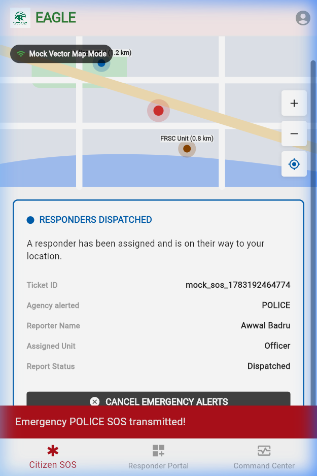 Citizen SOS Mobile View